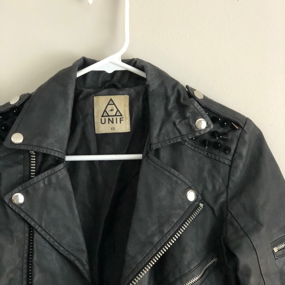 UNIF Spiked Leather Jacket - Picture 3 of 7